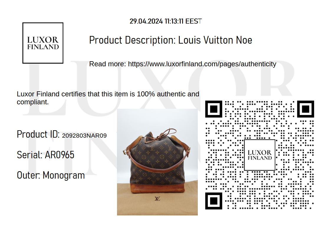 Louis Vuitton Noe