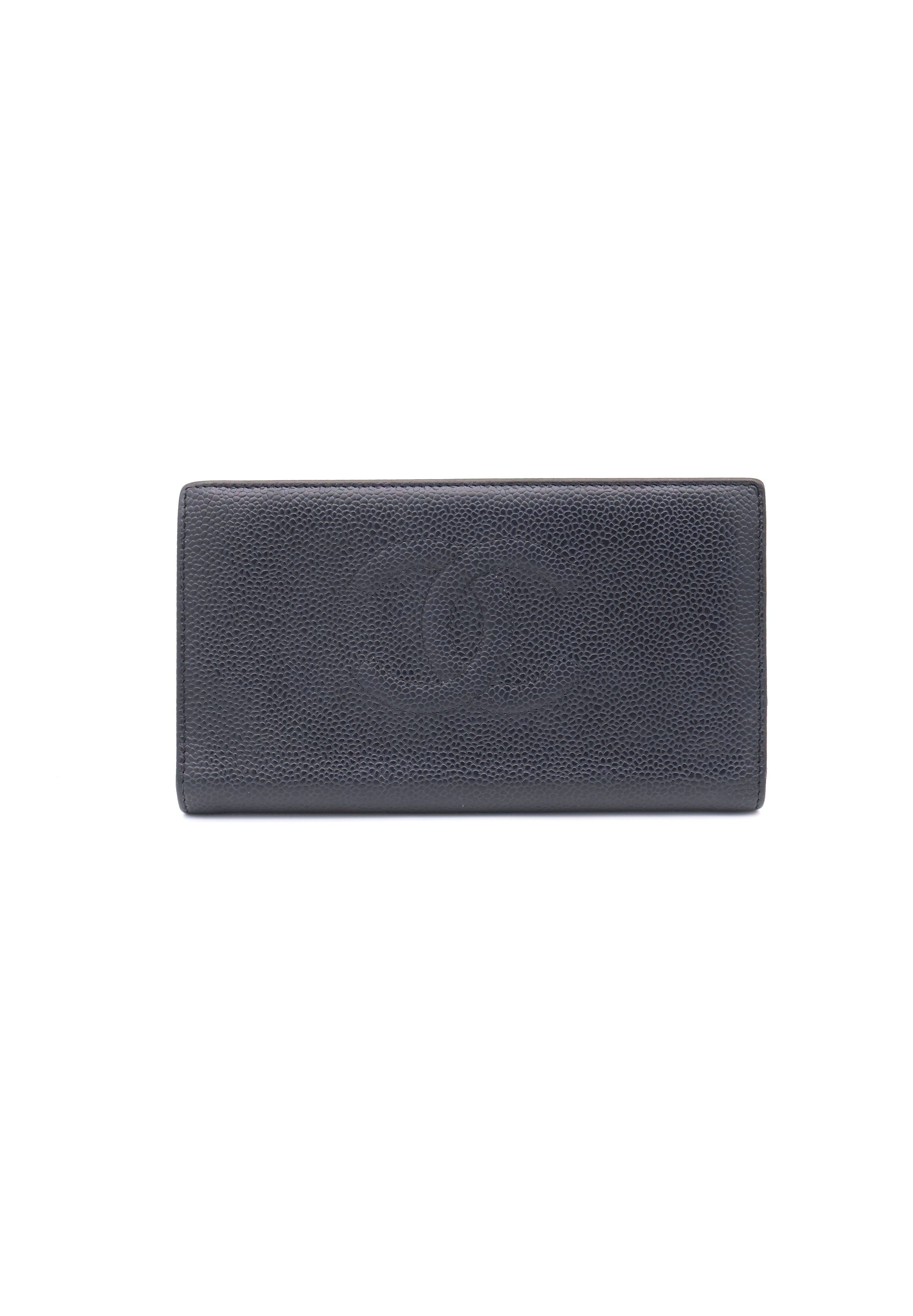 Chanel CC Grained Calfskin Long Wallet
