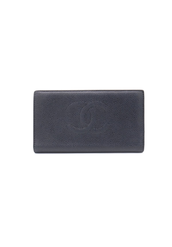 Chanel CC Grained Calfskin Long Wallet
