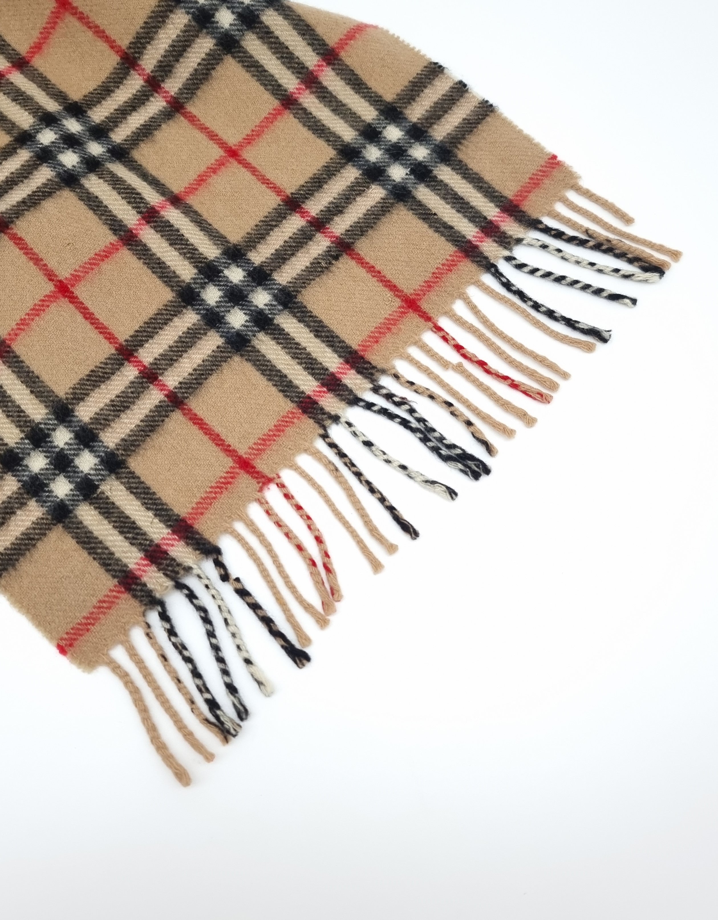 Authentic Burberry Burberry 50 Cashmere 50 Wool Scarf Gold