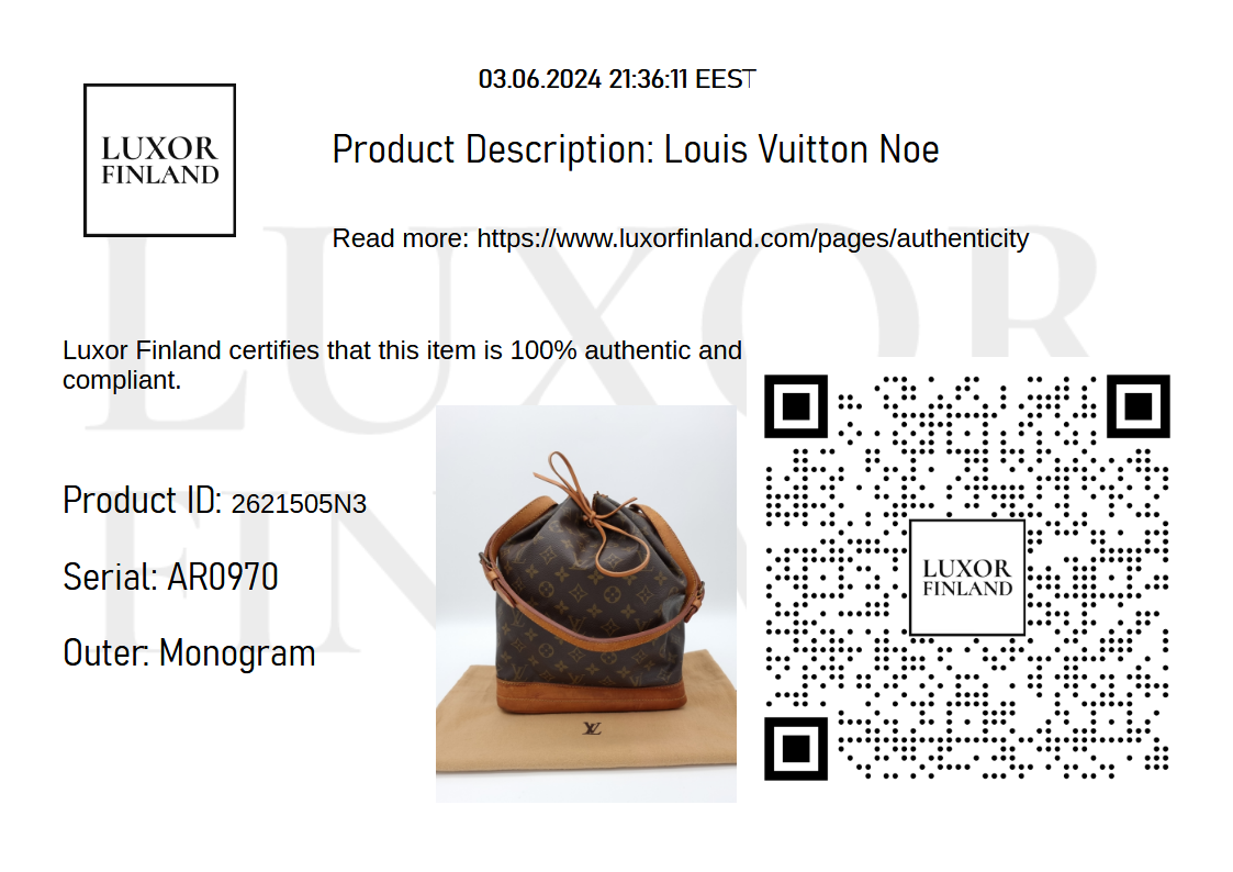 Louis Vuitton Noe