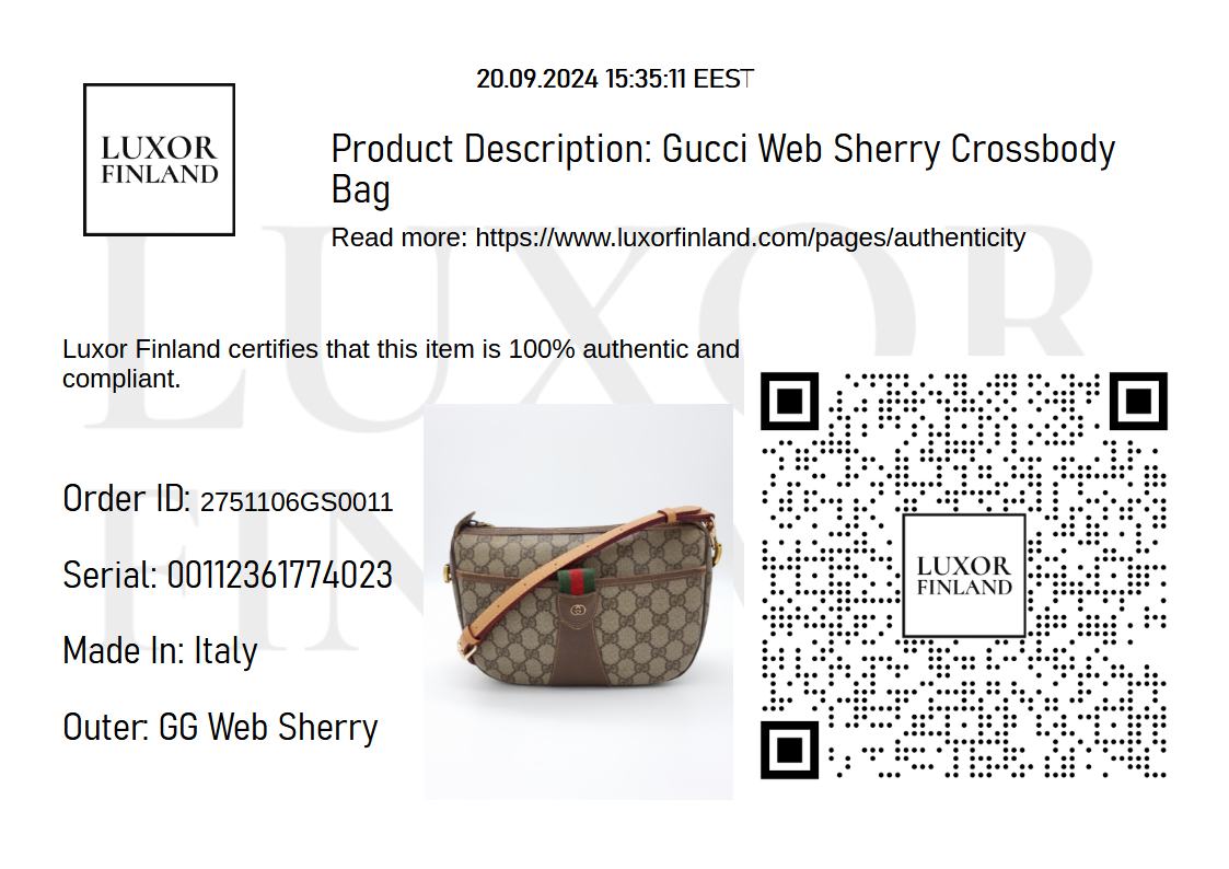 Gucci Web Sherry Olkalaukku