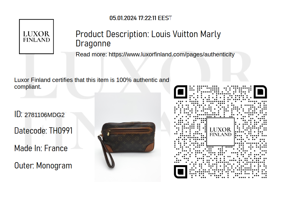Louis Vuitton Marly Dragonne
