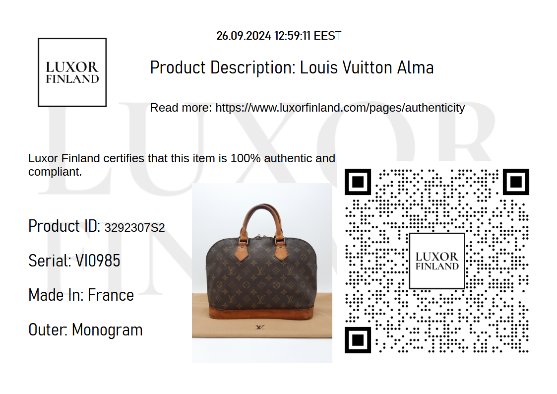 Louis Vuitton Alma
