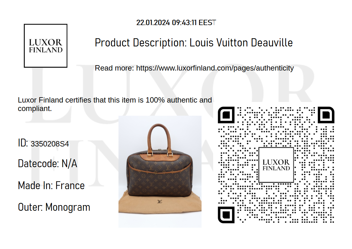 Louis Vuitton Deauville