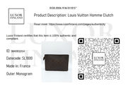 Louis Vuitton Homme Clutch