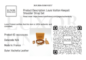 Louis Vuitton Keepall Shoulder Strap Set