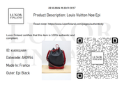 Louis Vuitton Epi Noe