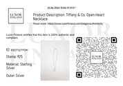 Tiffany & Co. Open Heart Necklace