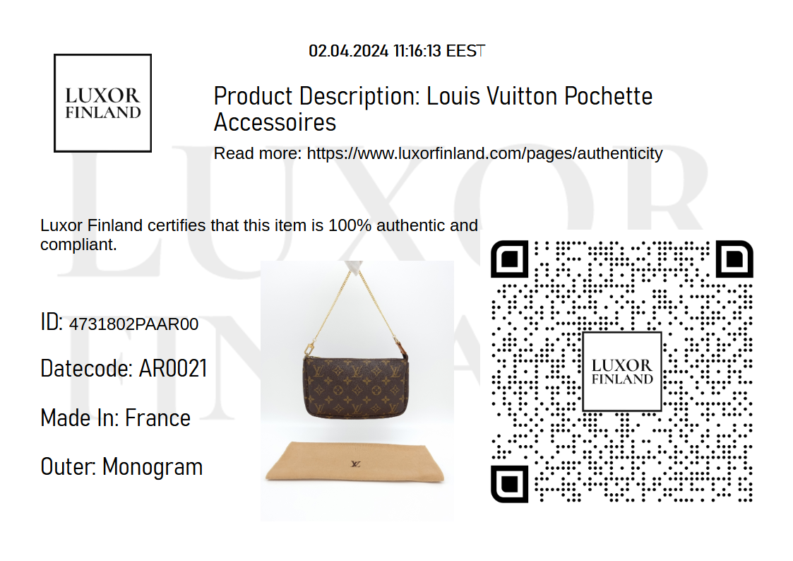Louis Vuitton Pochette Accessoires