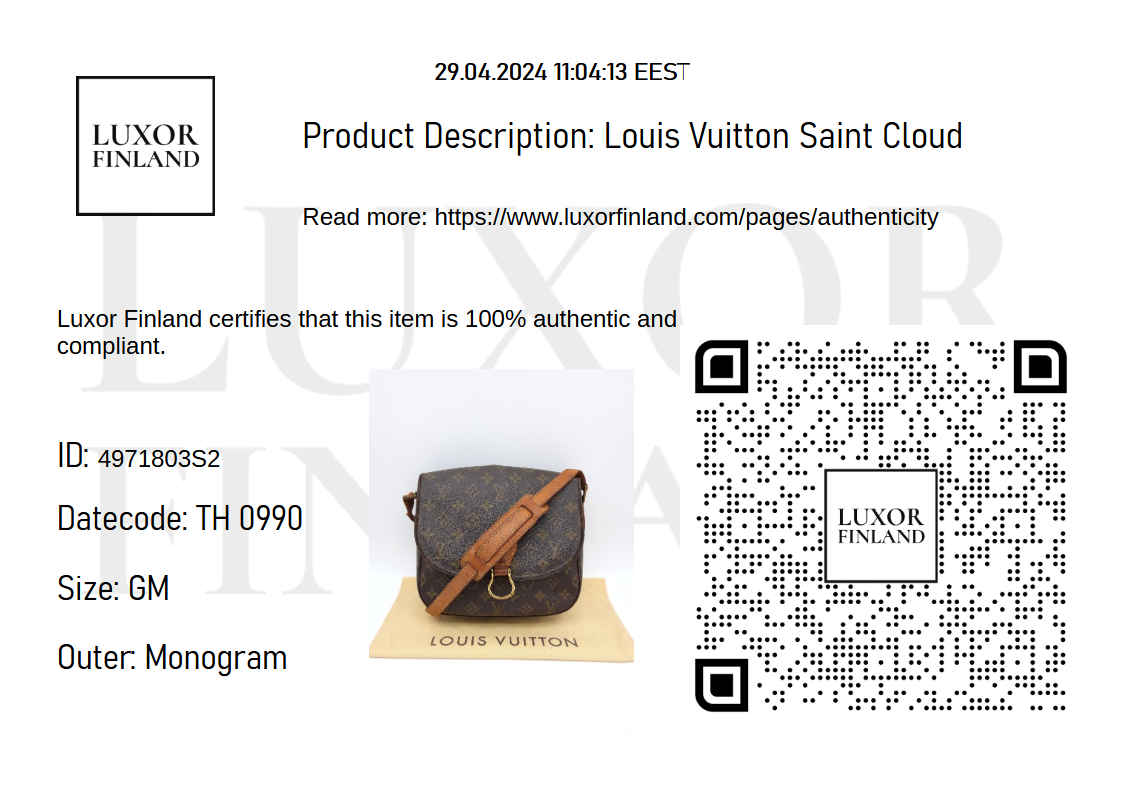 Louis Vuitton Saint Cloud GM