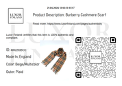 Burberry Cashmere Huivi