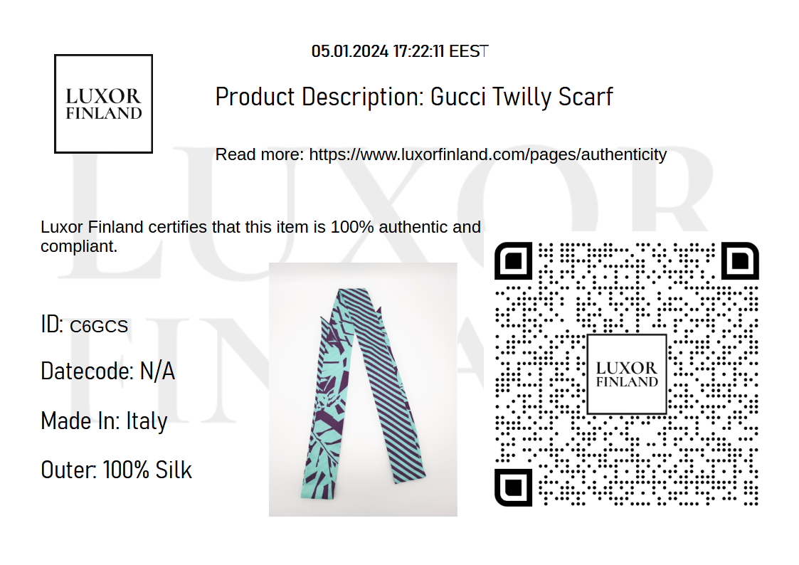 Gucci Twilly Scarf