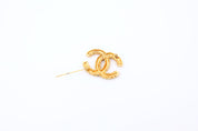 Chanel CC Gold Brooch