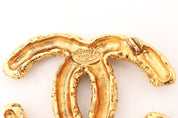 Chanel CC Gold Brooch
