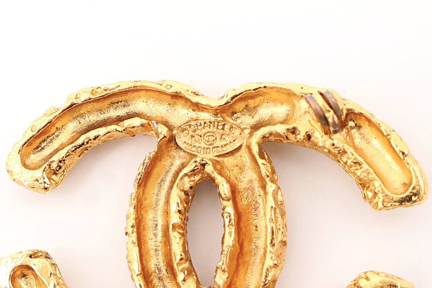 Chanel CC Gold Brooch