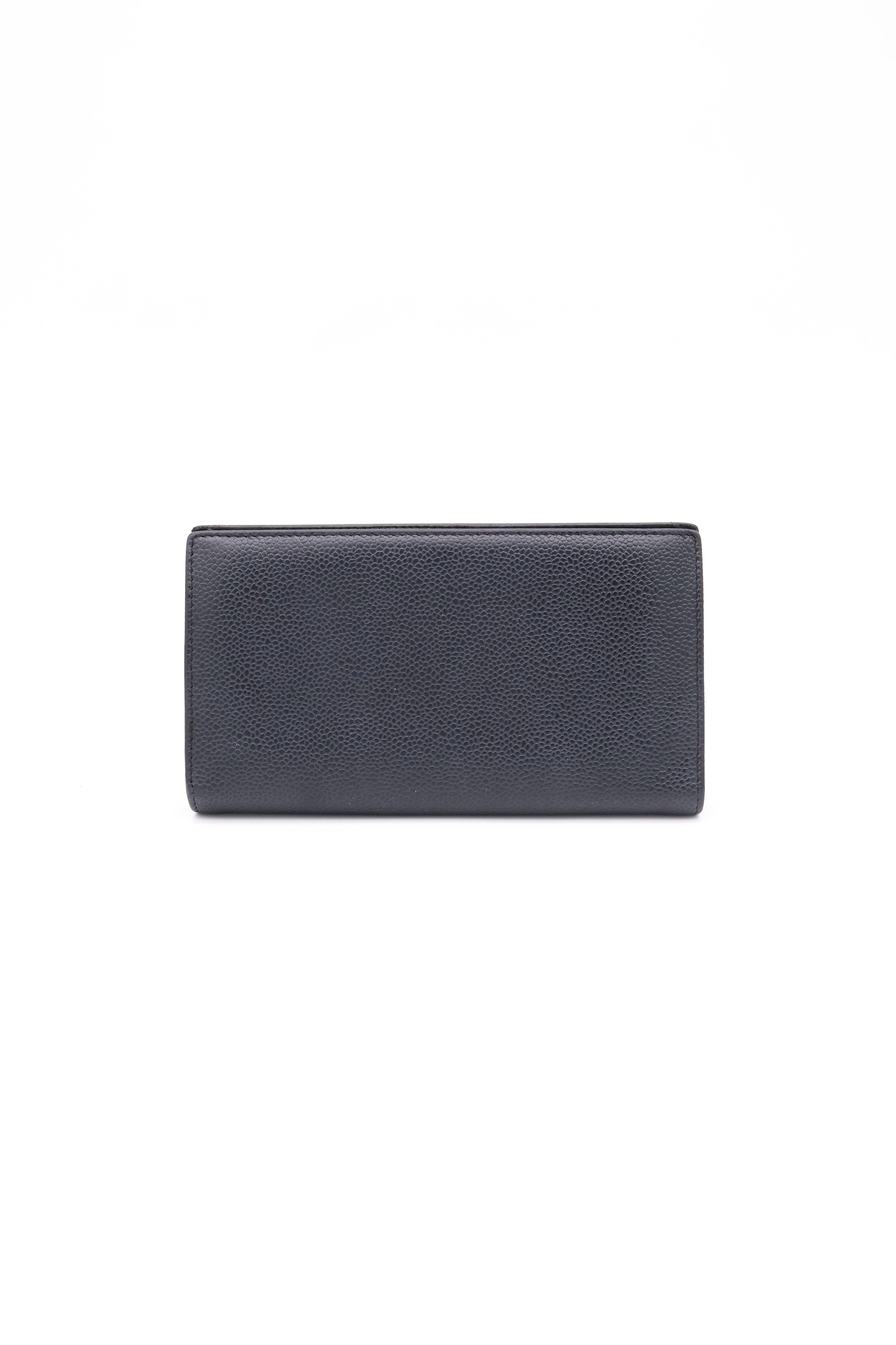 Chanel CC Grained Calfskin Long Wallet