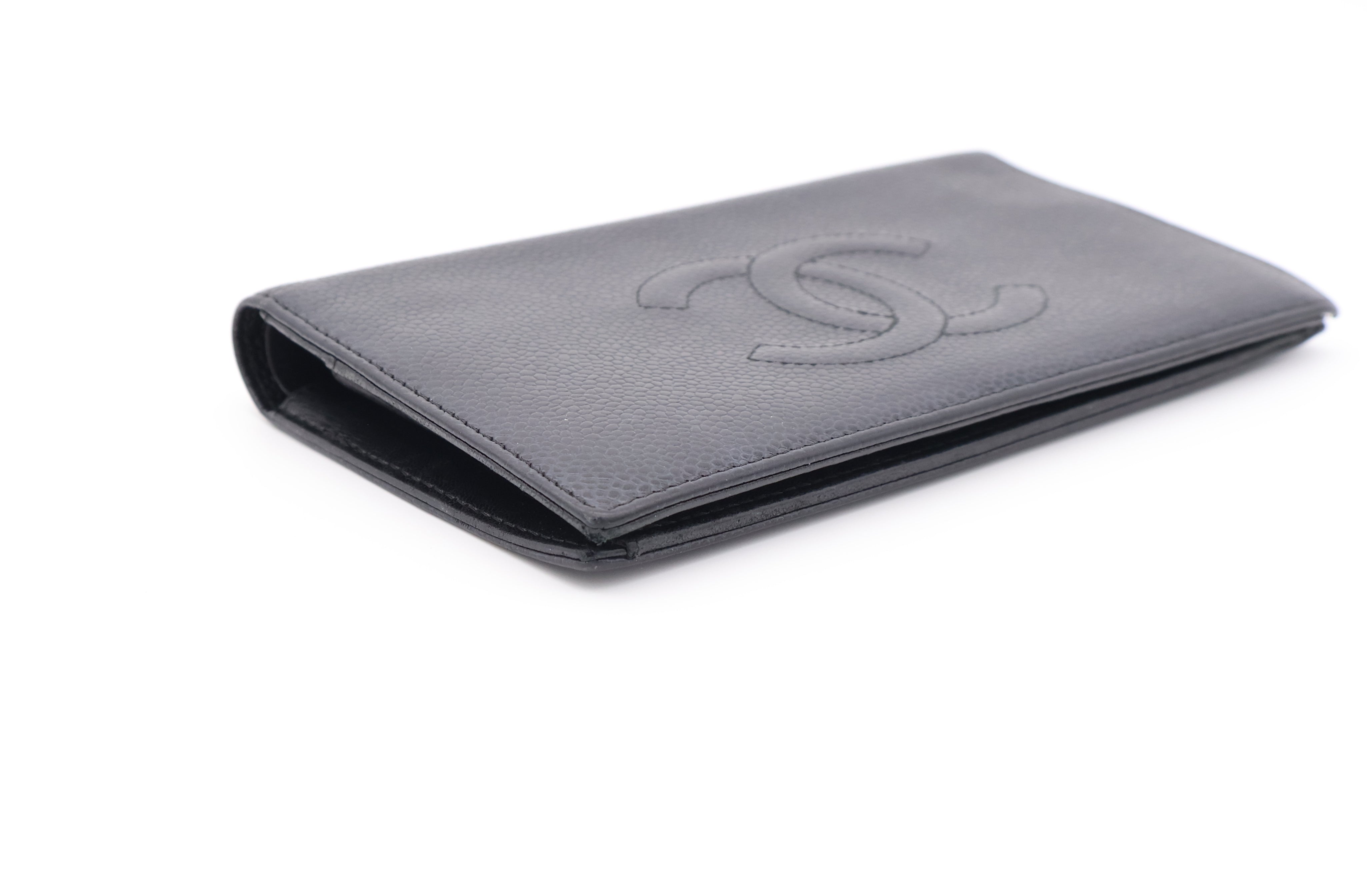Chanel CC Grained Calfskin Long Wallet