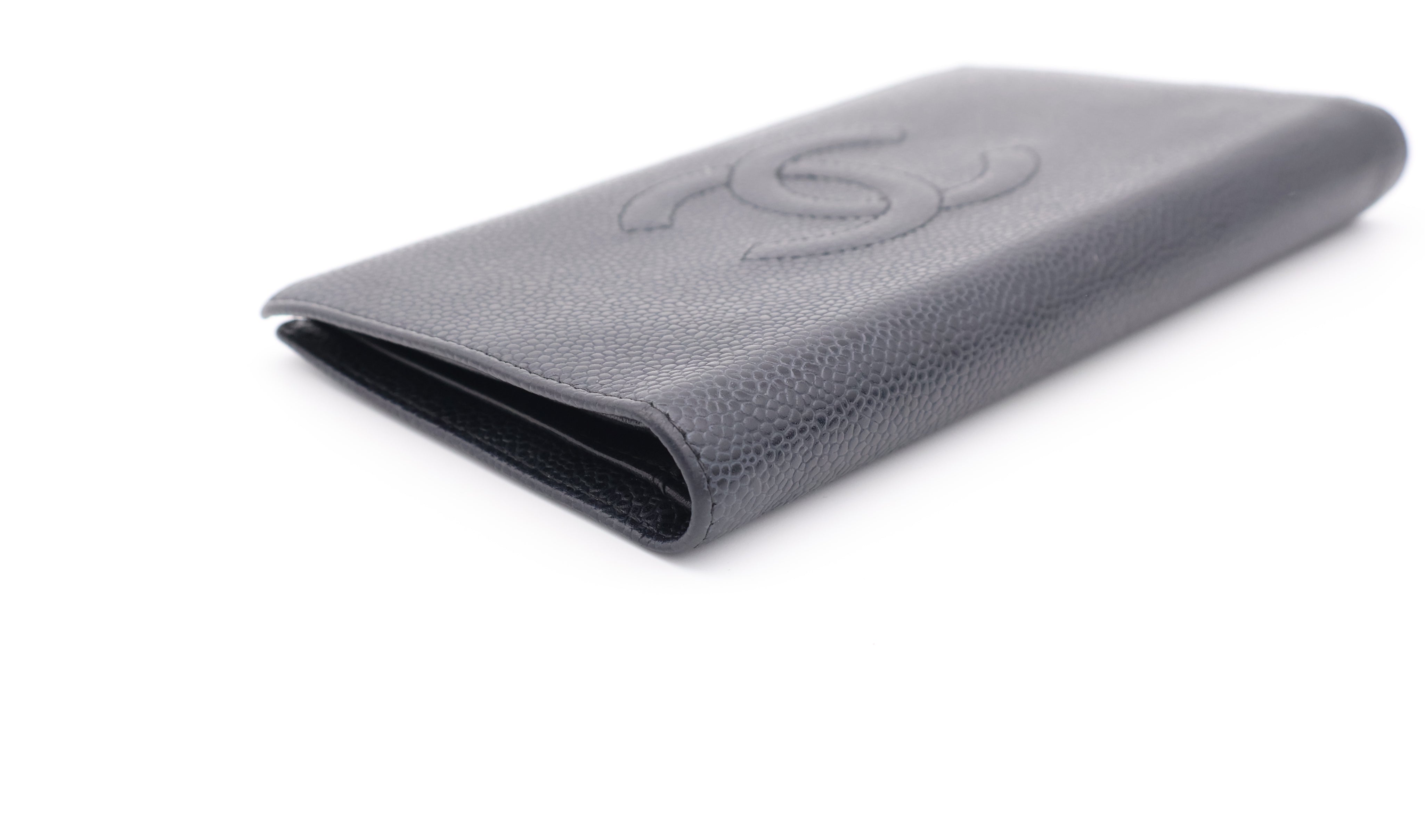 Chanel CC Grained Calfskin Long Wallet