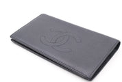 Chanel CC Grained Calfskin Long Wallet