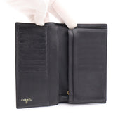 Chanel CC Grained Calfskin Long Wallet