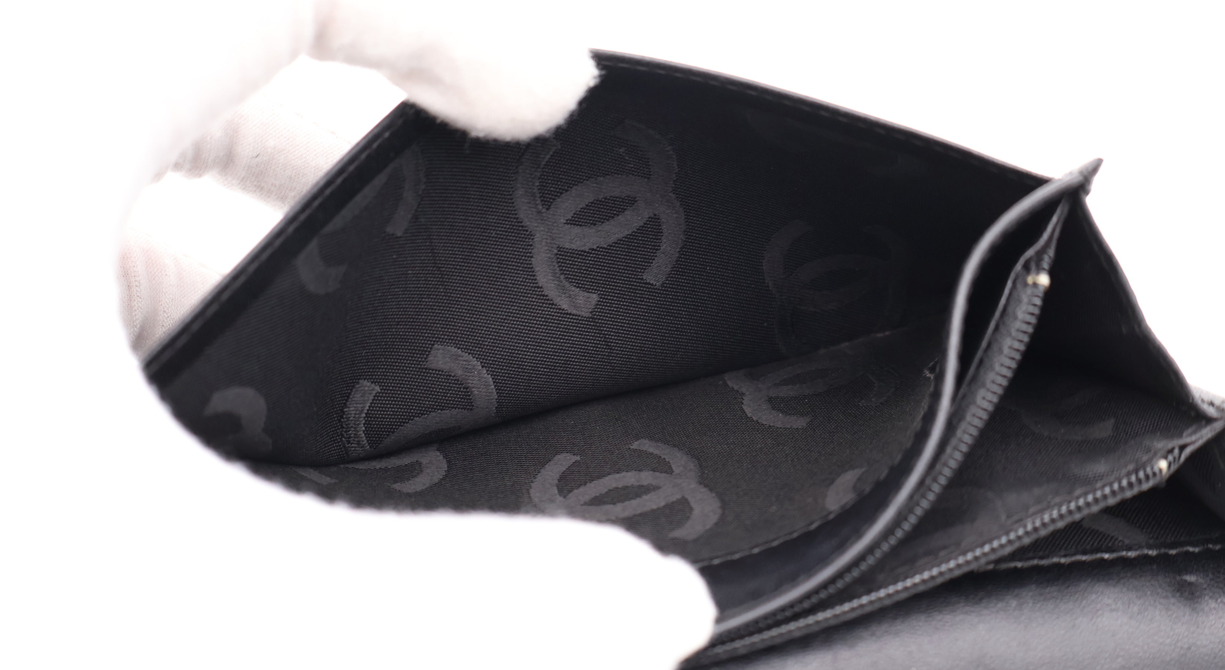 Chanel CC Grained Calfskin Long Wallet