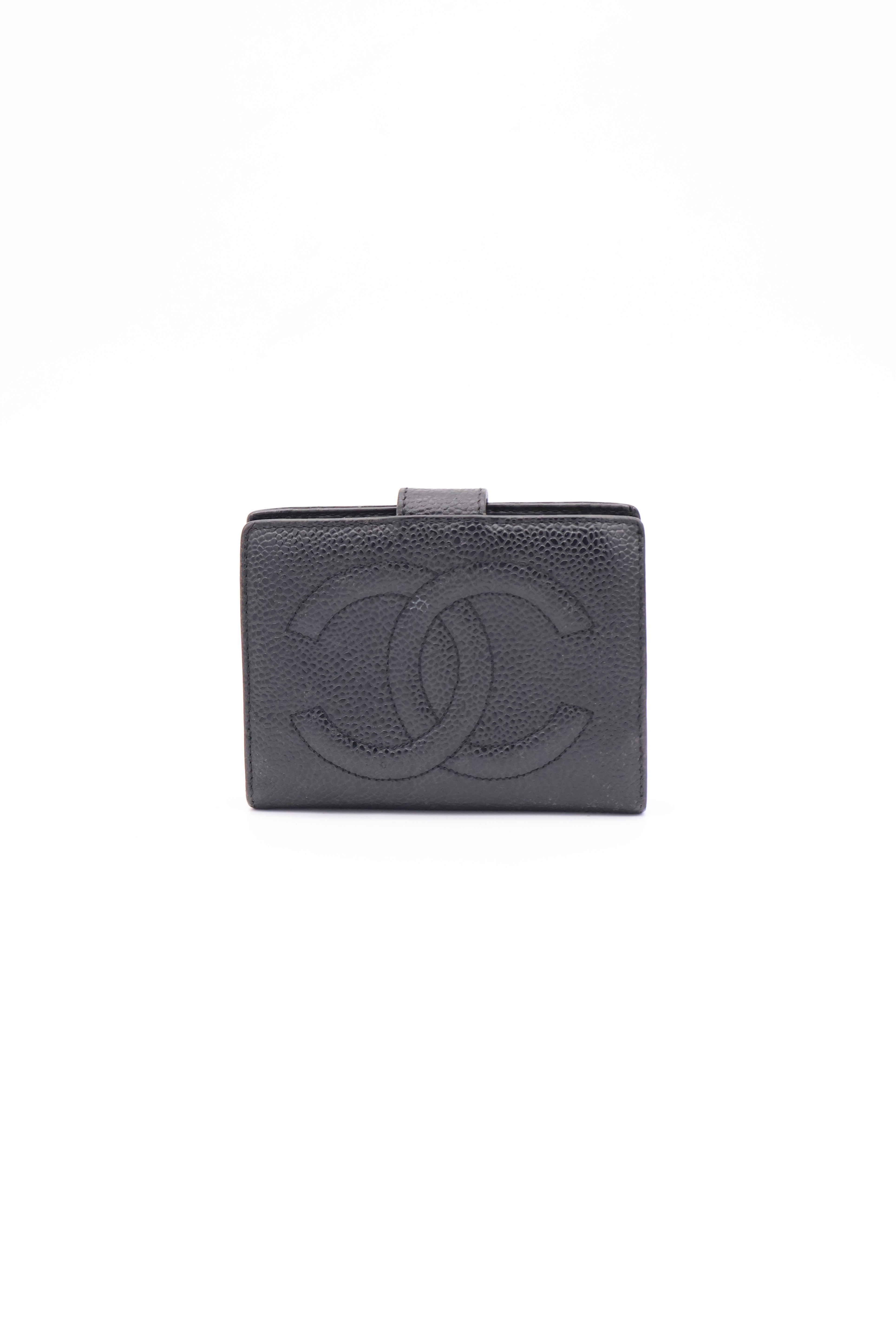 Chanel CC Grained Calfskin Bifold Wallet