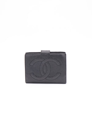 Chanel CC Grained Calfskin Bifold Wallet