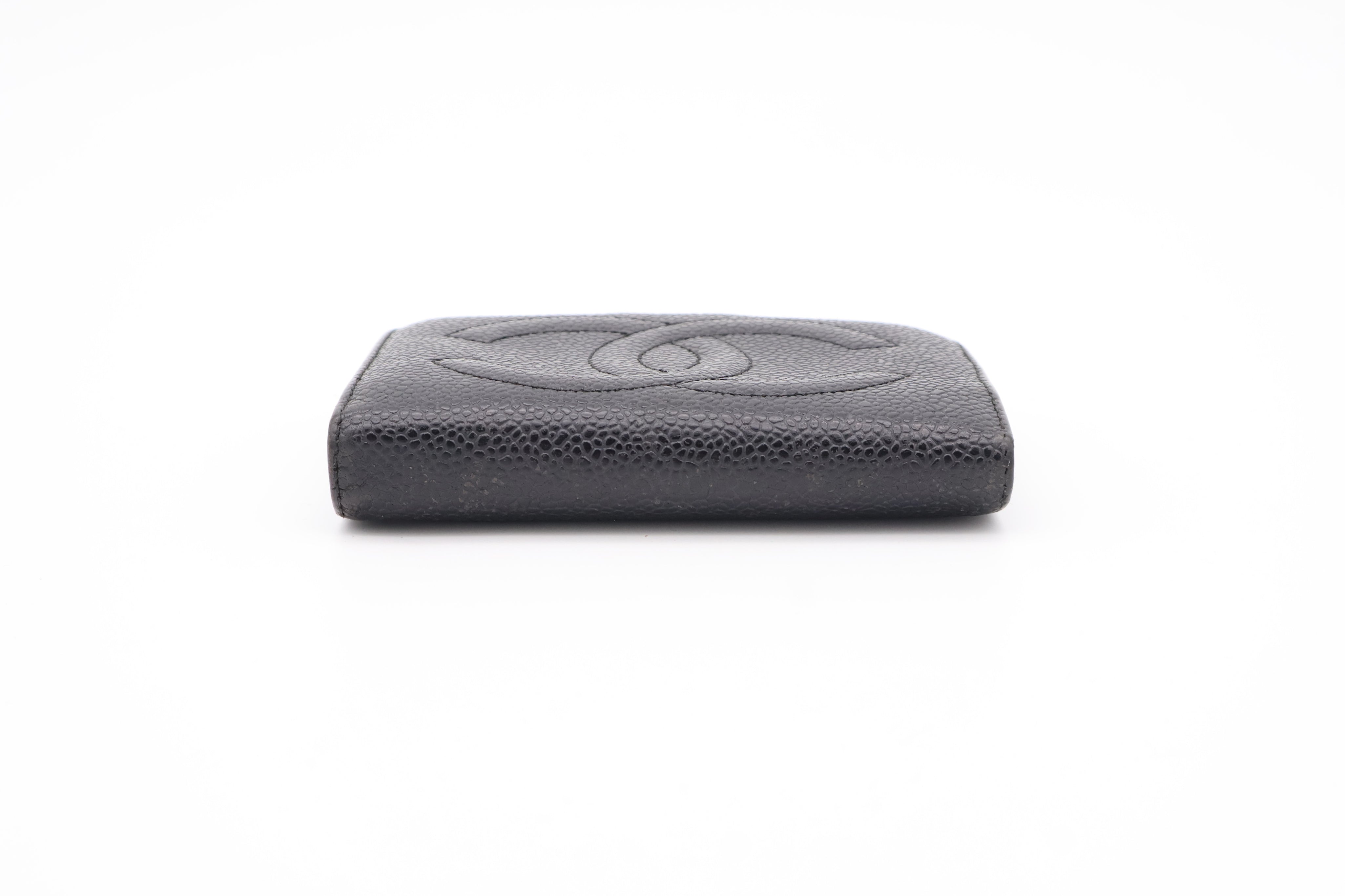 Chanel CC Grained Calfskin Bifold Wallet