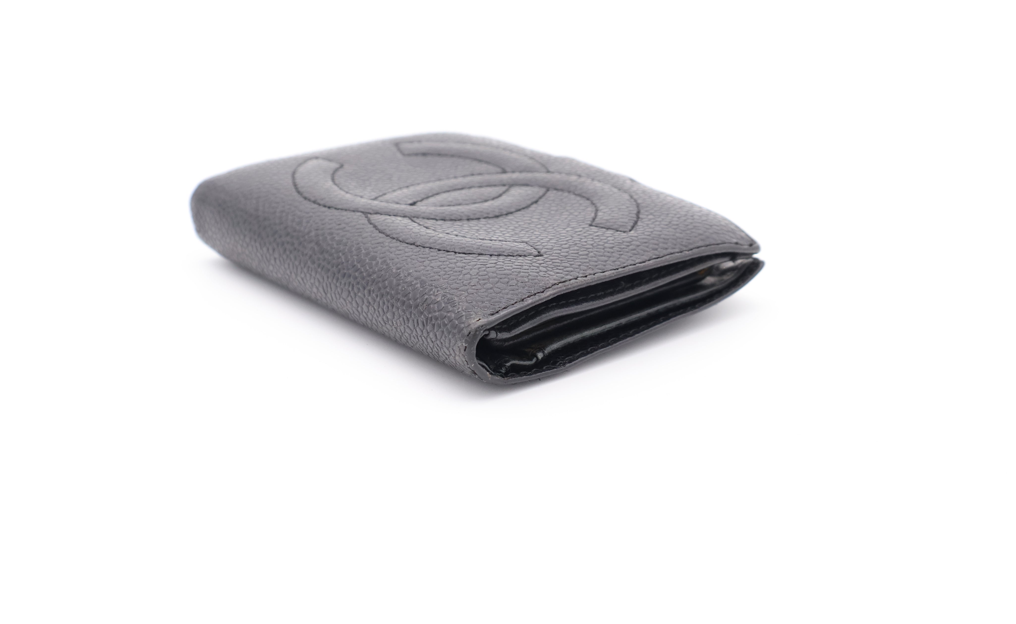 Chanel CC Grained Calfskin Bifold Wallet