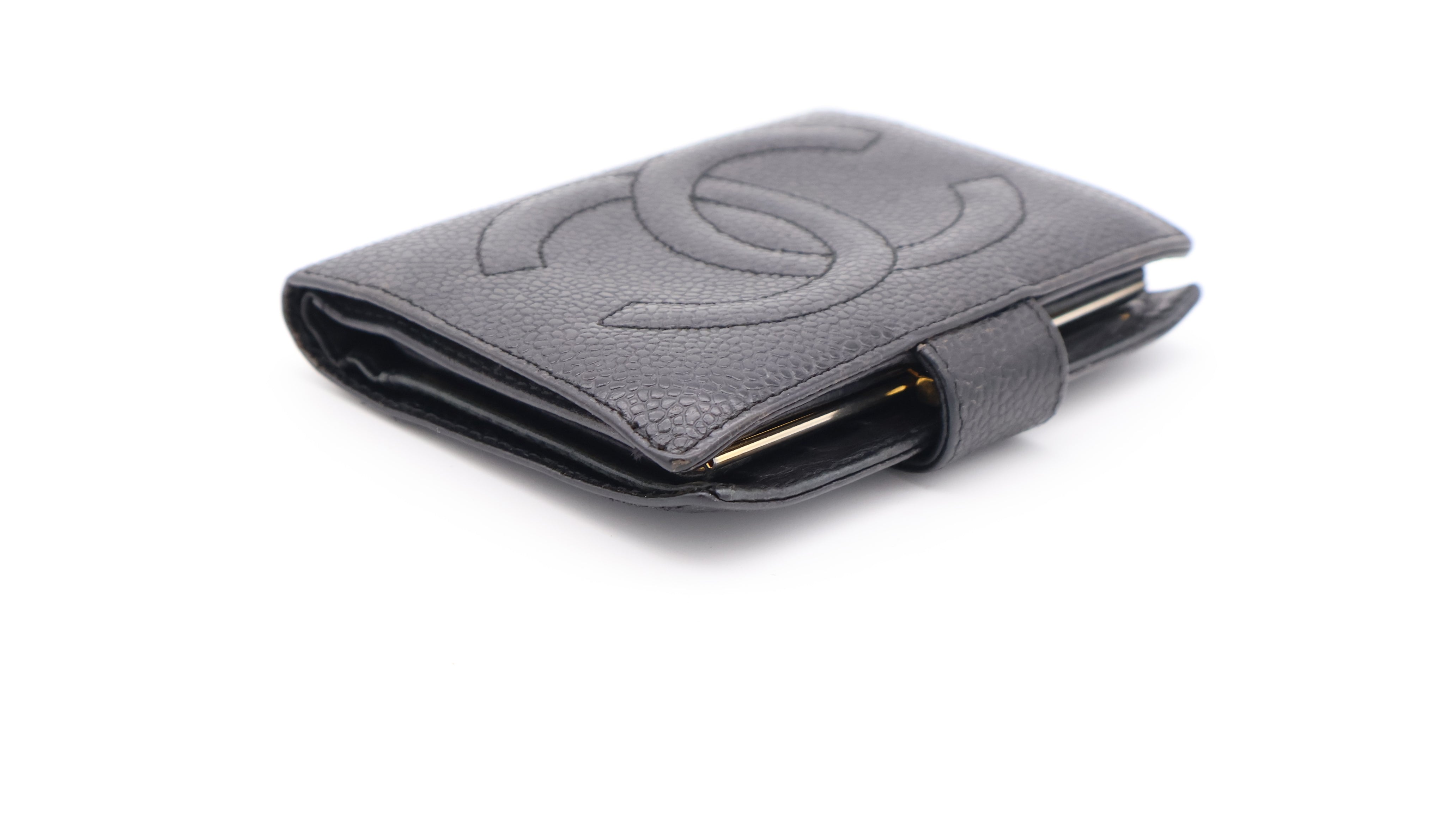 Chanel CC Grained Calfskin Bifold Wallet