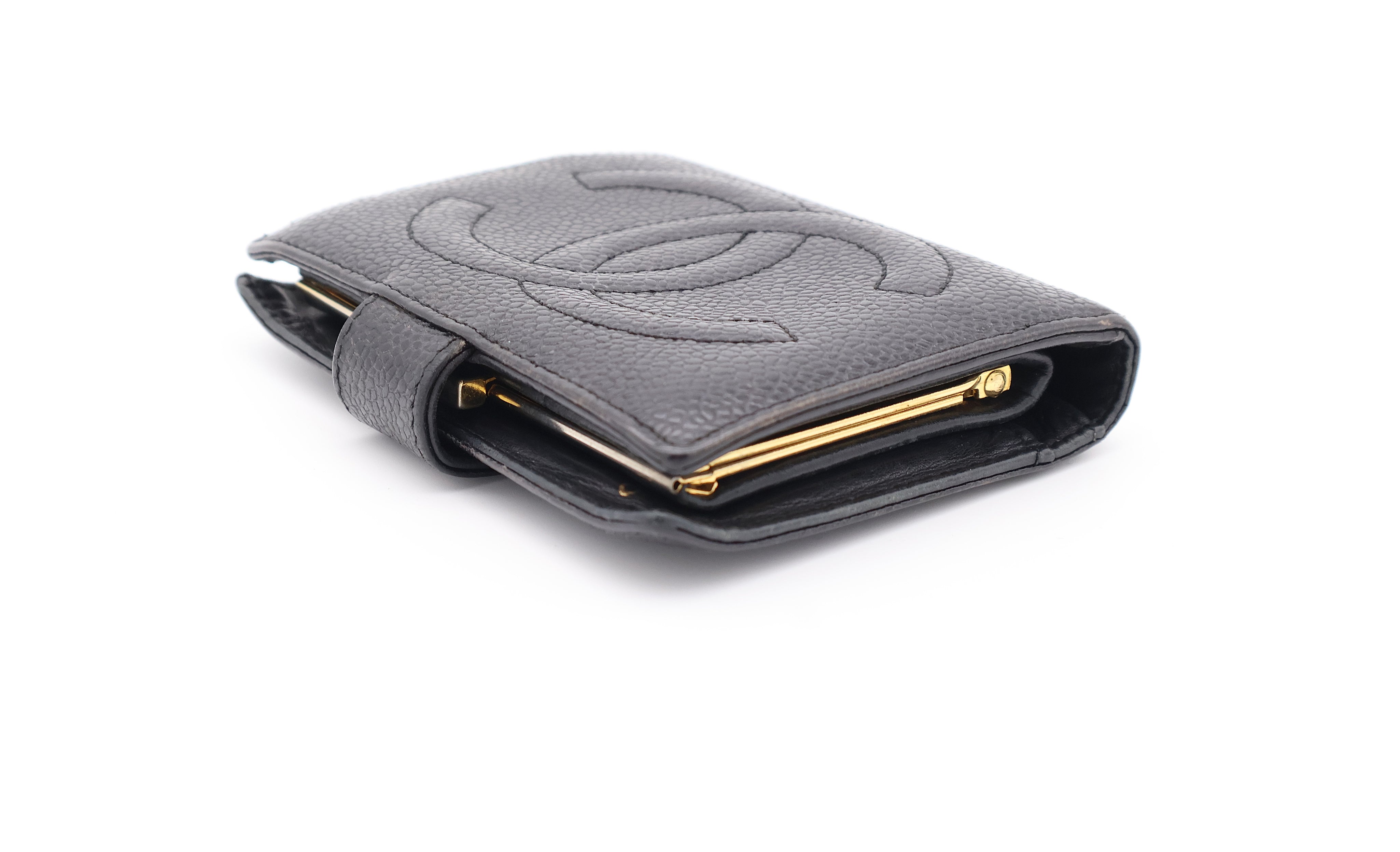 Chanel CC Grained Calfskin Bifold Wallet
