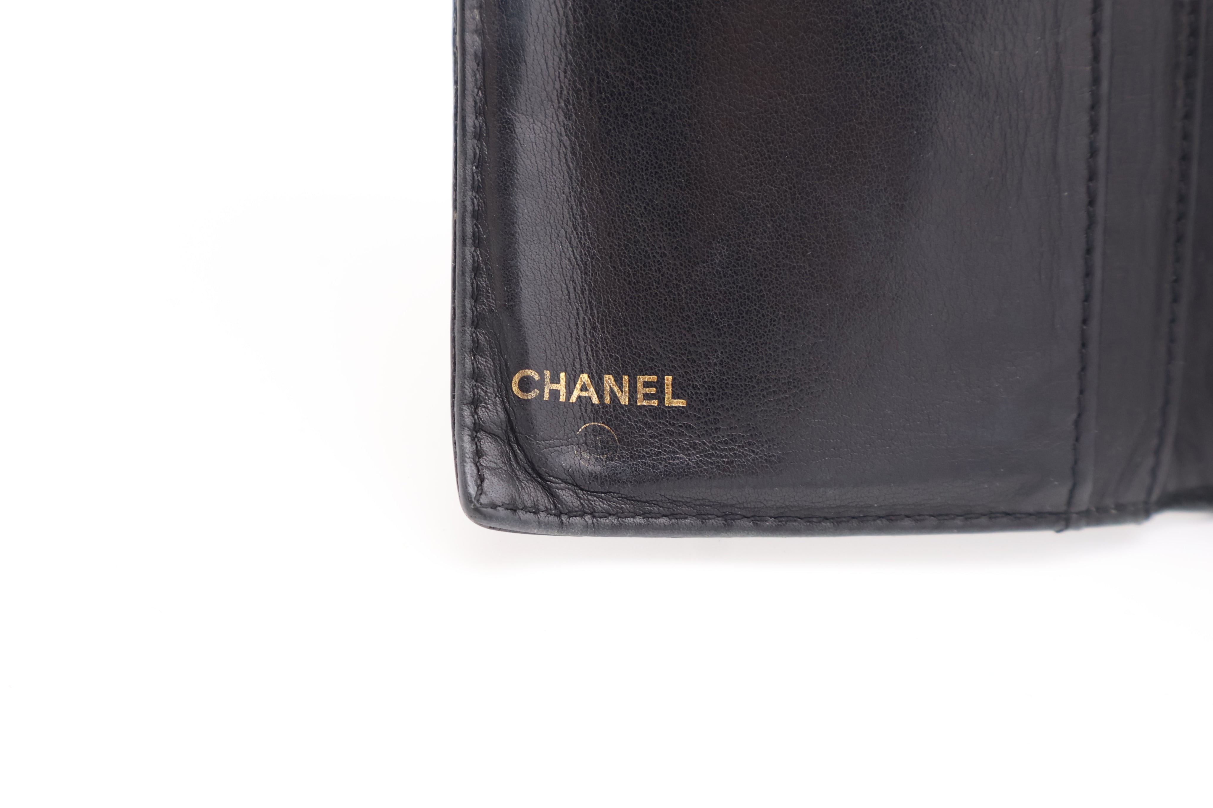 Chanel CC Grained Calfskin Bifold Wallet