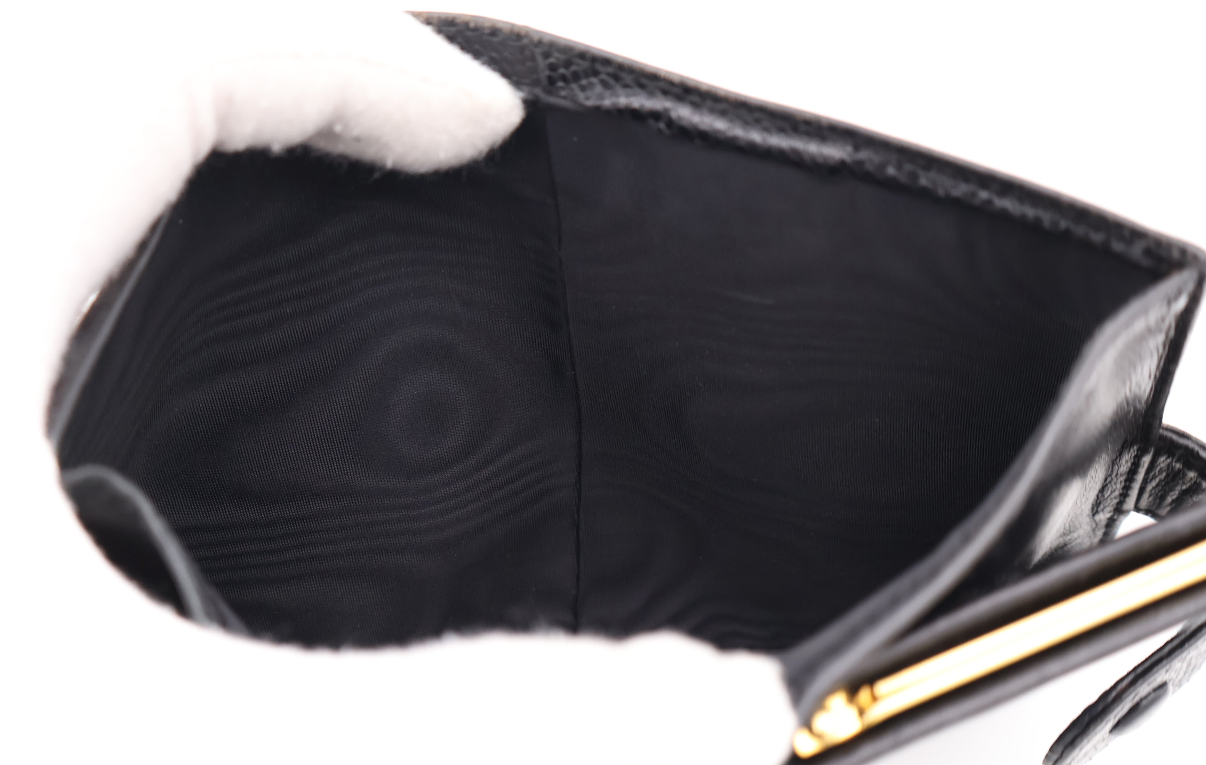 Chanel CC Grained Calfskin Bifold Wallet