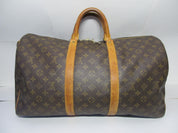 Louis Vuitton Keepall 50 Bandouliere Brown Monogram - 96636f